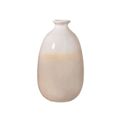 Dip-glasierte Vase in Ombre-Grau
