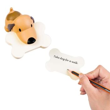 Puppy Notes Sticky Notes Holder et ensemble de bloc-notes 2