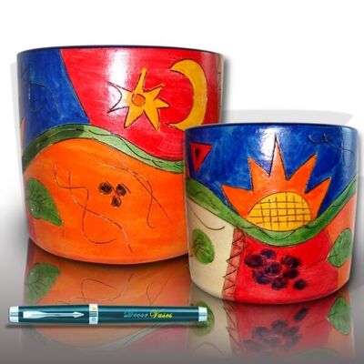 Orchid Inca pottery