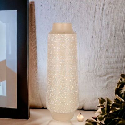 H 70cm vase color taupe