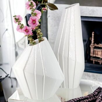 Ensemble de vases géométriques décoratifs en origami 1