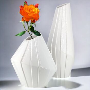 Ensemble de vases géométriques décoratifs en origami 4