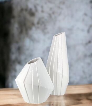 Ensemble de vases géométriques décoratifs en origami 11