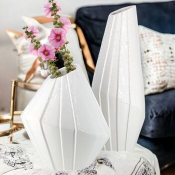 Ensemble de vases géométriques décoratifs en origami 16