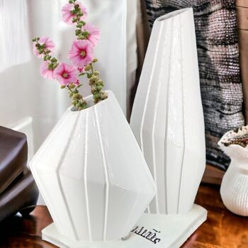 Ensemble de vases géométriques décoratifs en origami 15