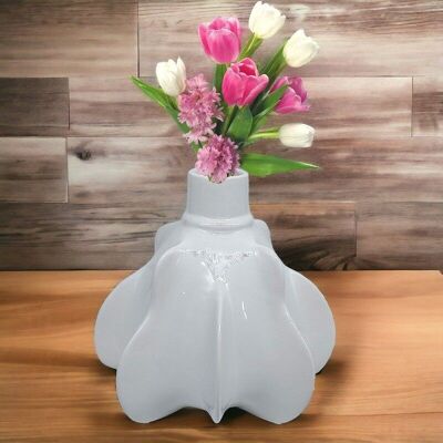 Vase citrouille contemporain en céramique fine