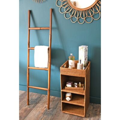 Decorative ladder Anada S - 4 steps - honey varnish color