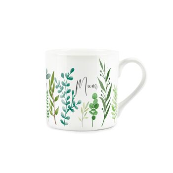 Tasse Feuillage Vert en Porcelaine - 380 ml 2