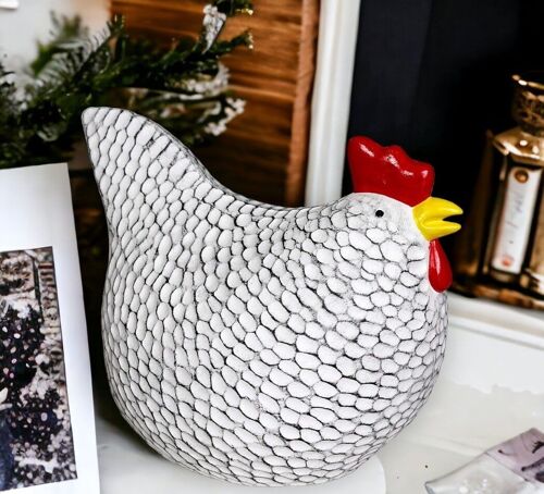 Decorative chicken hen in ceramic
