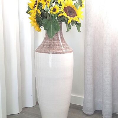 Vase de sol contemporain en céramique