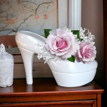 Chaussures décoratives en céramique pour fleurs 2