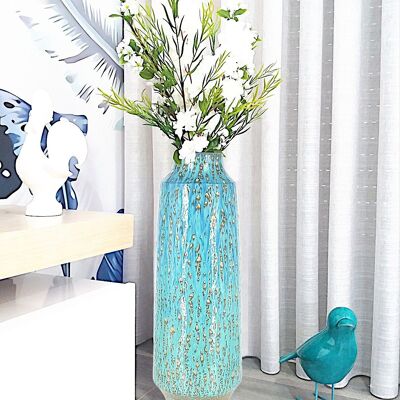 Vase turquoise moderne océan