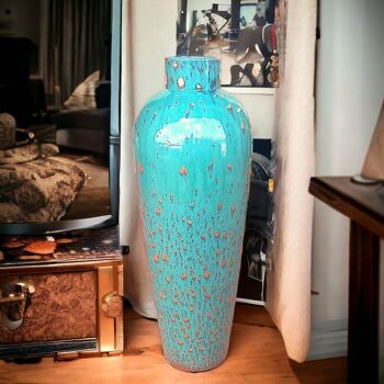 Îlots de vases de sol turquoise contemporains 3