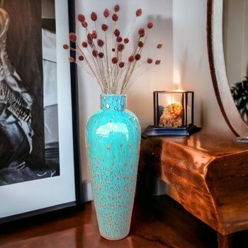 Îlots de vases de sol turquoise contemporains 4