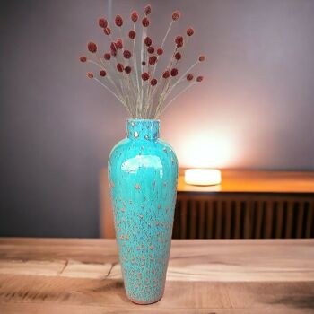 Îlots de vases de sol turquoise contemporains 6