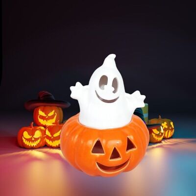 Calabaza fantasma de Halloween