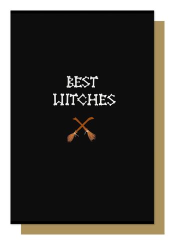 Carte de vœux gothique des meilleures sorcières 1