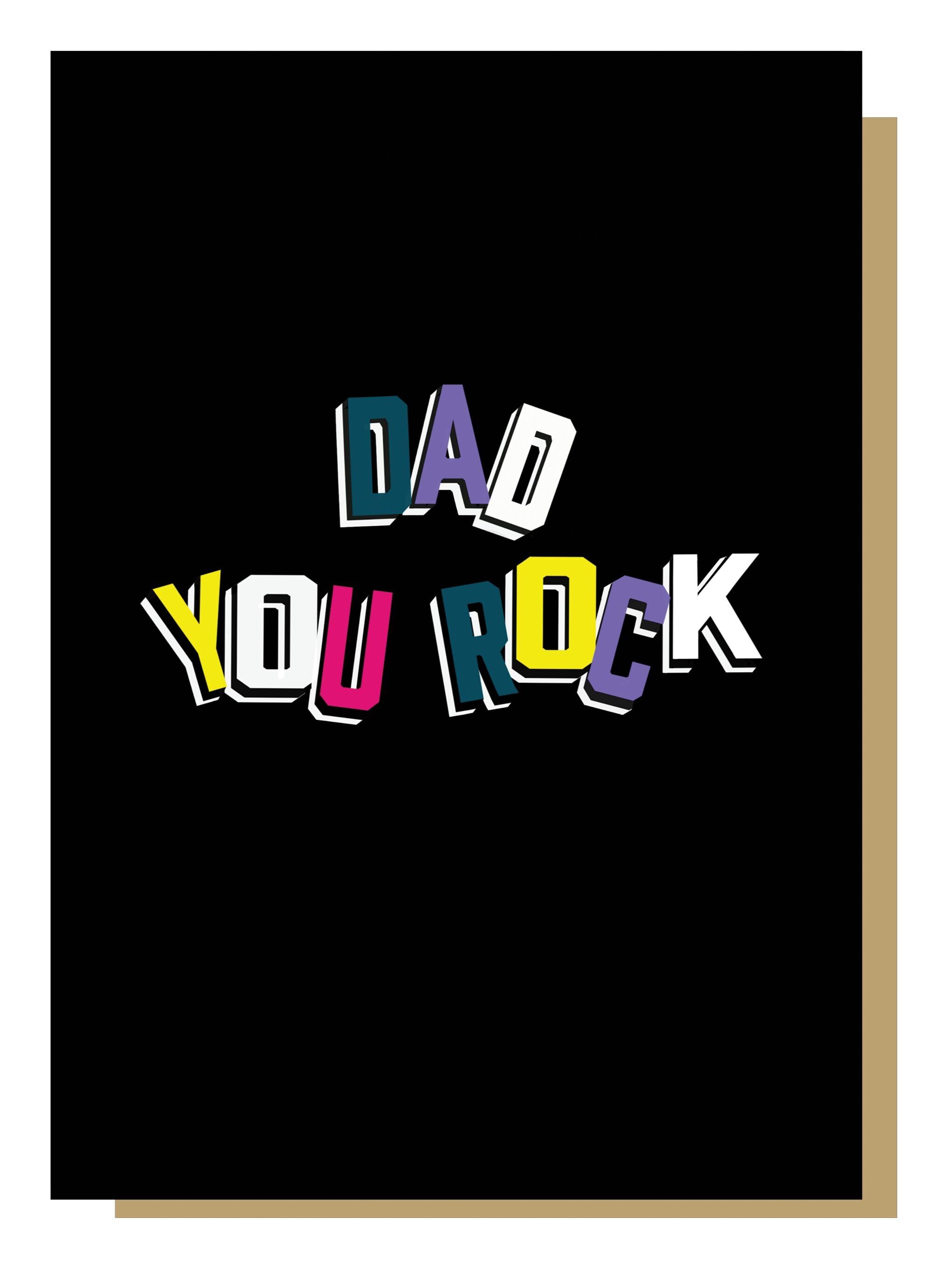 Papà, biglietto di auguri con alfabeto audace