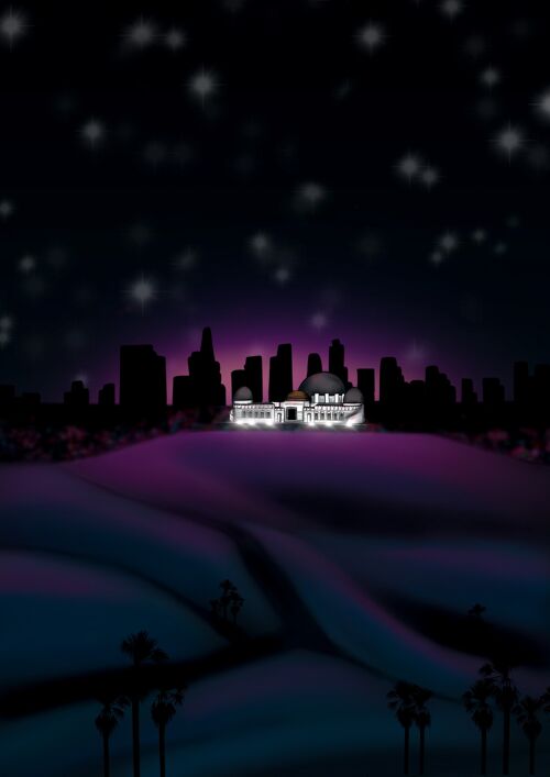 Griffith Observatory, Los Angeles Art Print