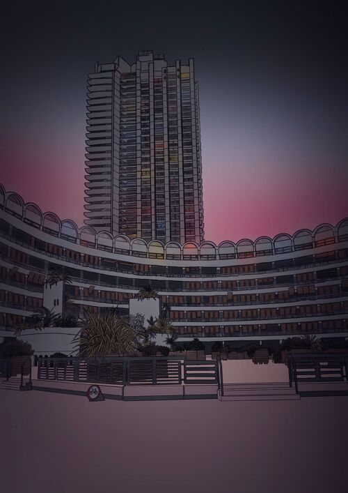 The Barbican, London Art Print