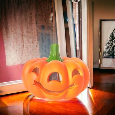 Zucca di Halloween in ceramica