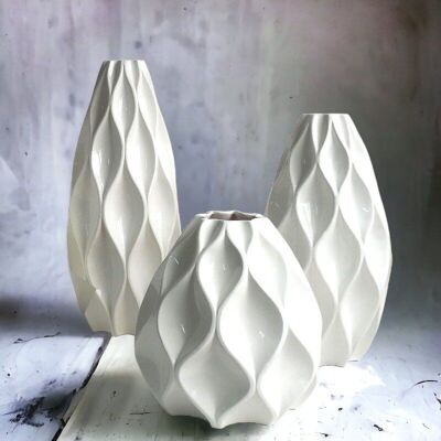 Vase géométrique contemporain