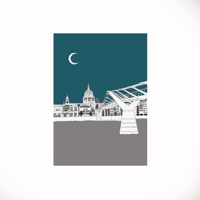 Cartolina di Londra della Cattedrale di St Paul