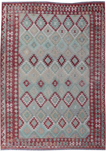 Kilim traditionnel tissé à la main fin-73982 1