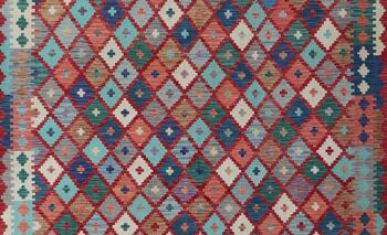 Kilim traditionnel tissé à la main fin-73983 2