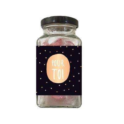 Love - Candies in a 90g glass “For you”
