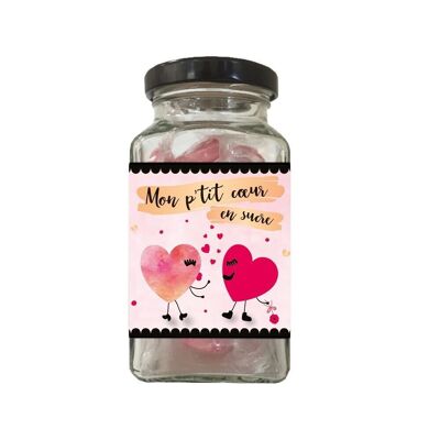 Intimacy - Candies in a 90g glass “My Little Sugar Heart”