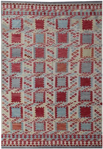 Kilim traditionnel tissé à la main fin-73993 1