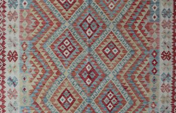 Fin Kilim traditionnel tissé à la main-74002 2