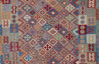 Kilim traditionnel tissé à la main fin-74493 2