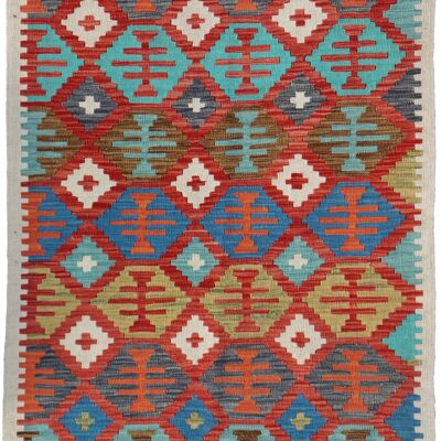 Kilim traditionnel tissé à la main fin-74647