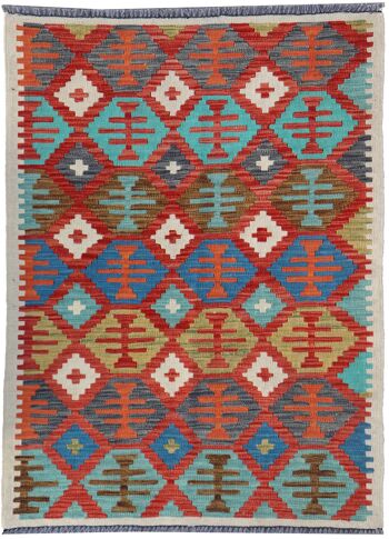 Kilim traditionnel tissé à la main fin-74647 1