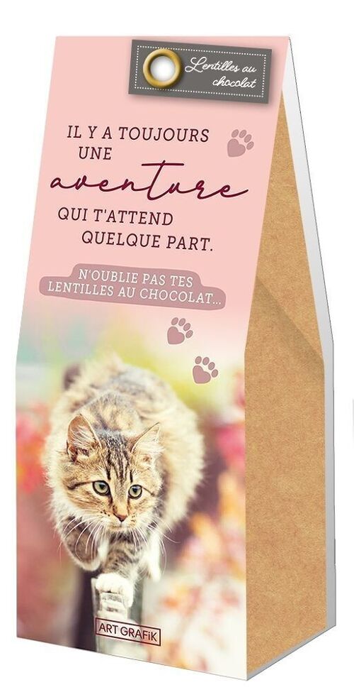 Evènement - Lentilles au chocolat 80g « Il y a toujours une aventure »