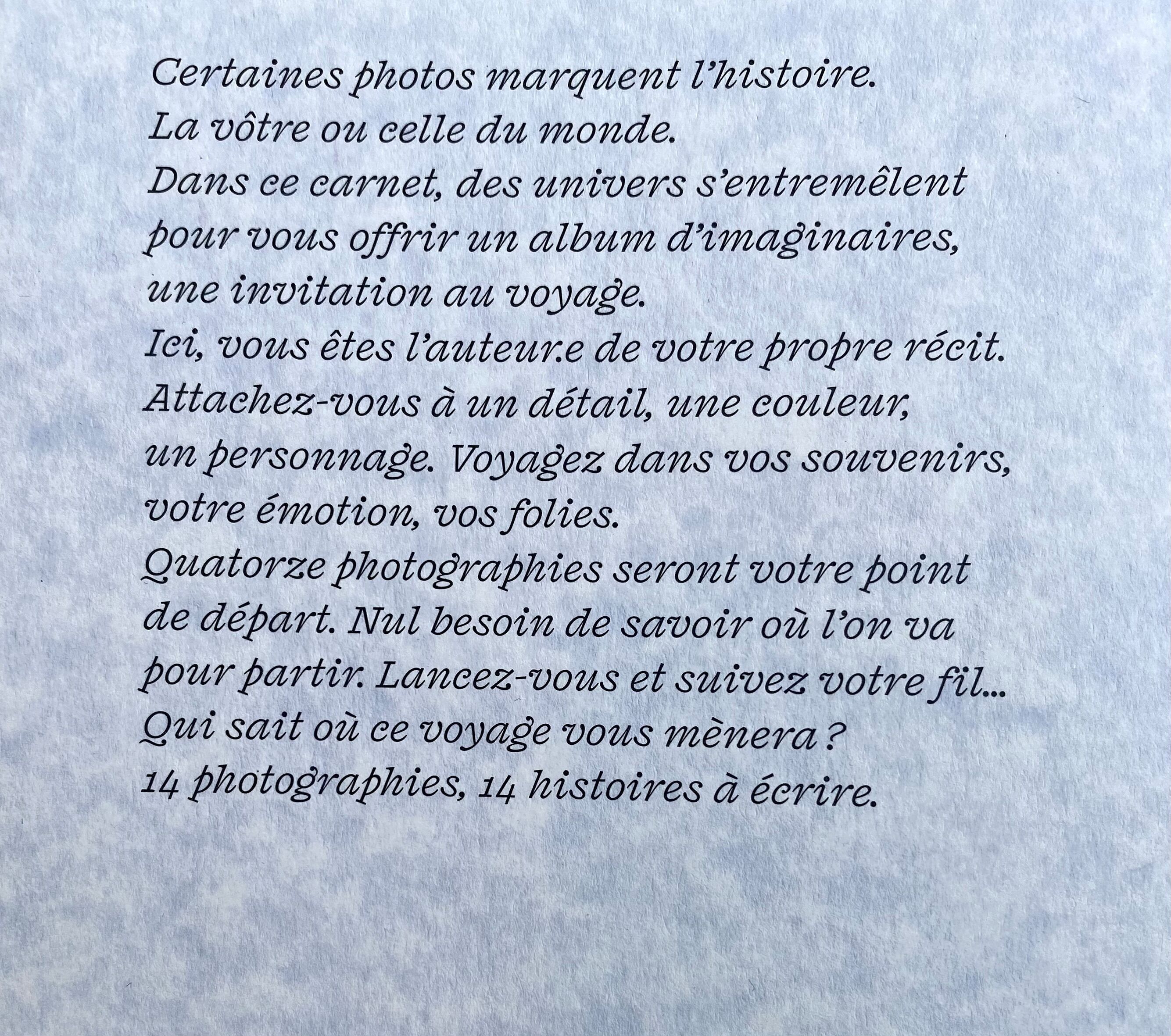 Carnet A QUOI RÊVENT LES PHOTOGRAPHIES