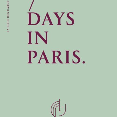 Cuaderno 7 DÍAS EN PARÍS en inglés