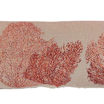 Kissenbezug aus gewebtem Korallen-Türboden