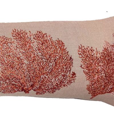 Cushion cover woven door bottom corals