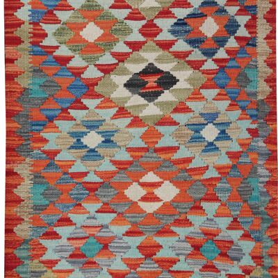 Kilim traditionnel tissé à la main fin-74758