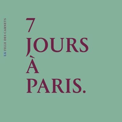 Cuaderno 7 DÍAS EN PARÍS