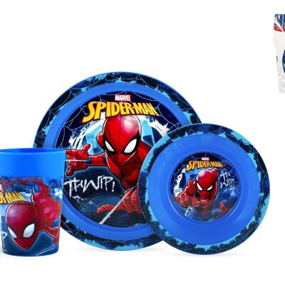 Spiderman 3-piece meal set