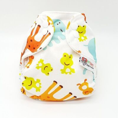 Newborn special washable diaper - Soft and natural - Safari