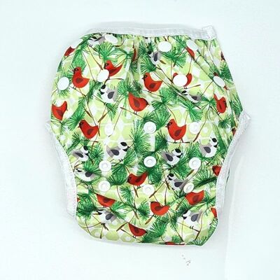 Swim diaper - bird green