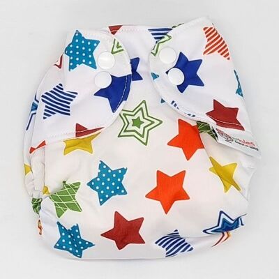 Newborn special washable diaper - Soft and natural - Stars