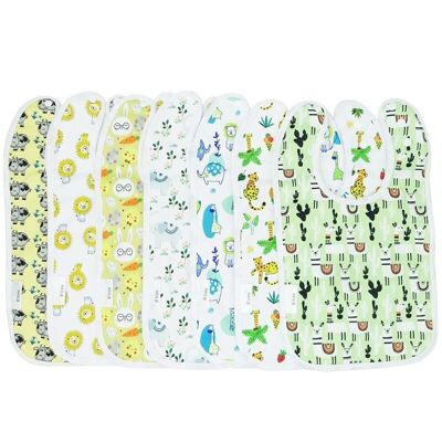7 large waterproof bibs, scalable size, waterproof and absorbent - Pet shop