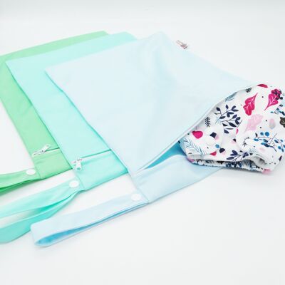 3 L Storage Bags - Sky, Mint, Green