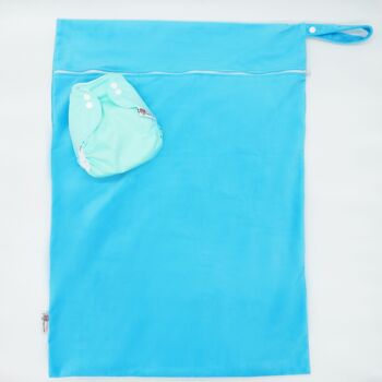 1 sac de stockage XXL - Minky-Bleu 2